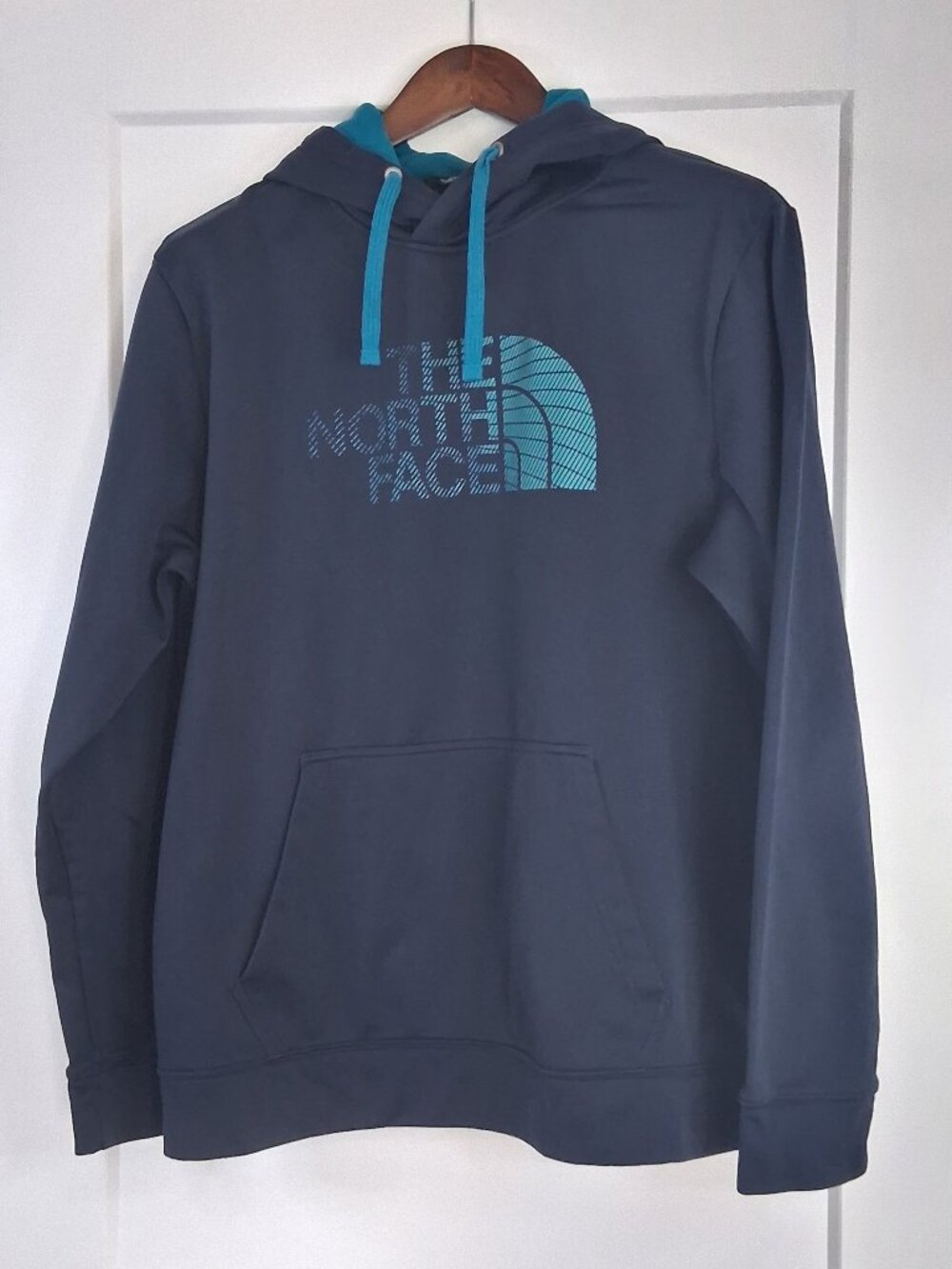 The North Face Half Dome Hoodie Mens XL Blue Pullover Logo Sweatshirt